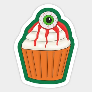 Eyeball Cupcake Sticker